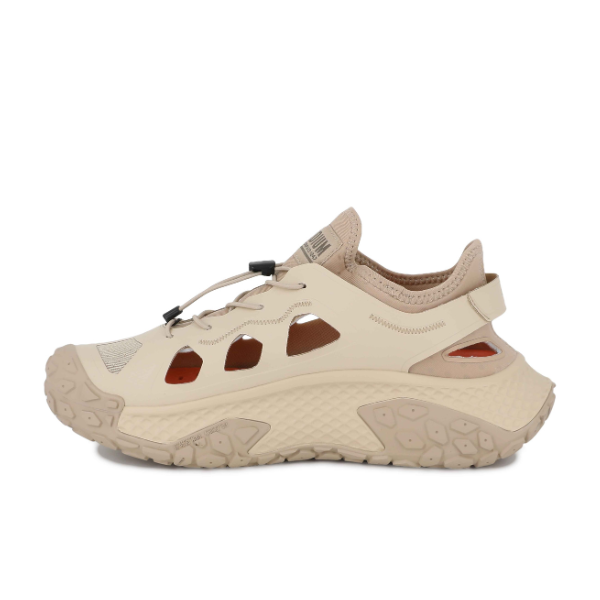 Palladium Offbound Hydro sneaker in Safari - opposite side view on white background