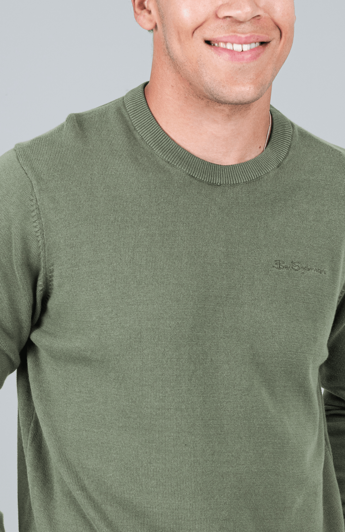 Crew Neck knit - Olive Night