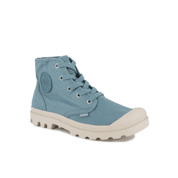 Pampa Hi Basalto canvas boot - front three-quarter view showing ankle height and lacing