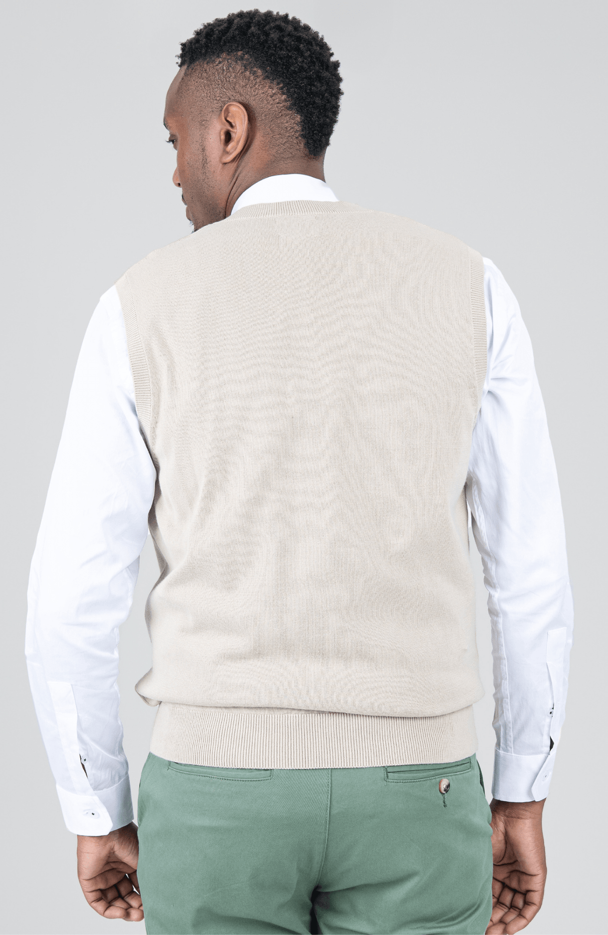 Sleeveless Knit Pullover - Sustained Grey