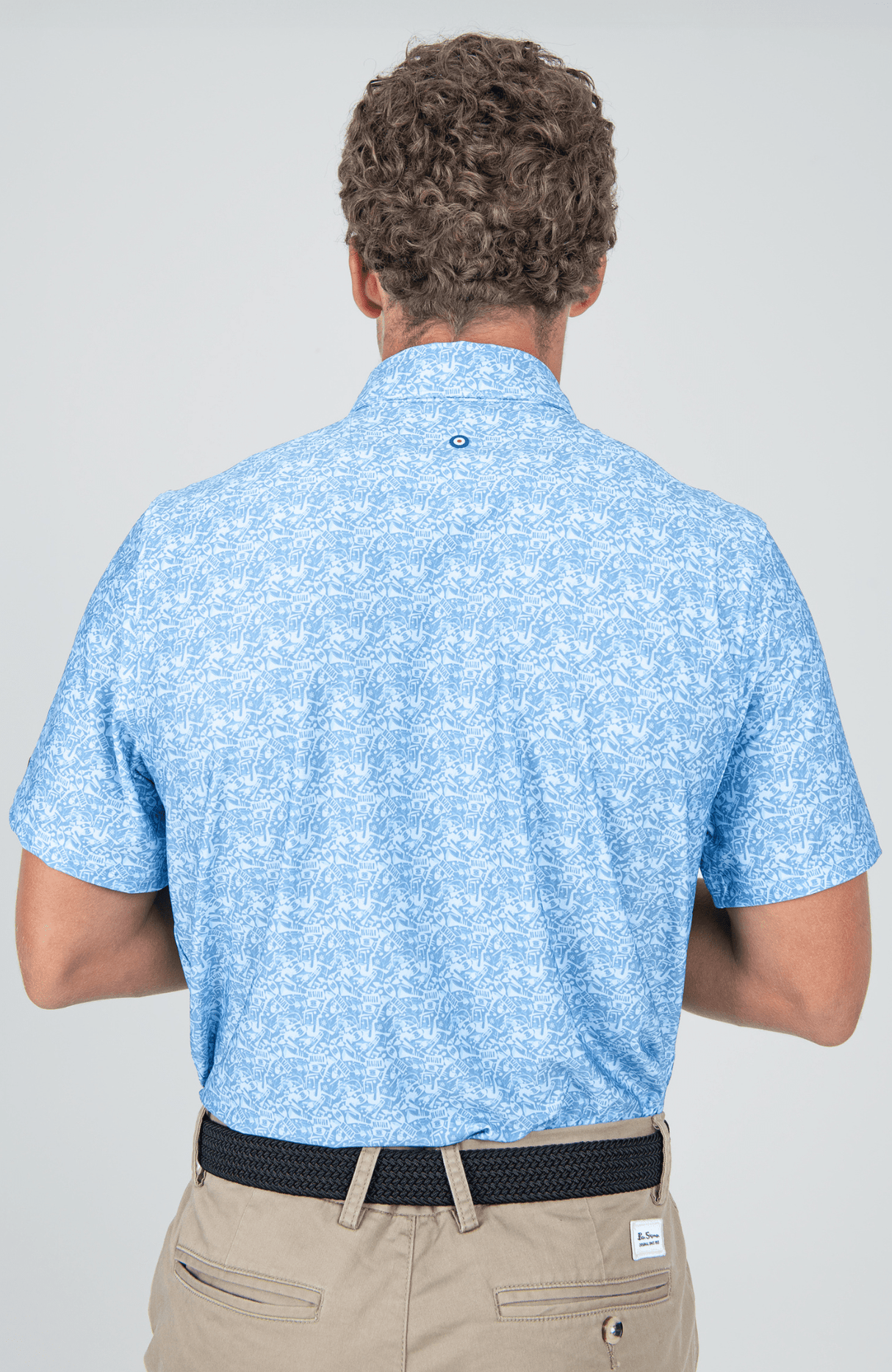 Jazz Cafe Polo SS Sports Fit - Light Blue