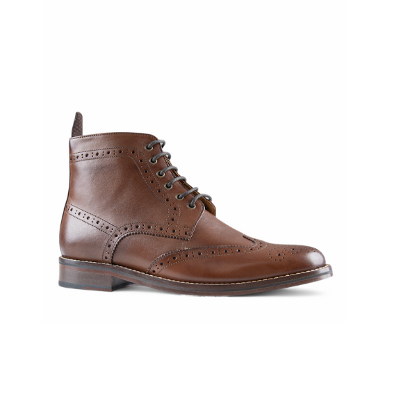 BROGUE BOOT - MAHOGANY