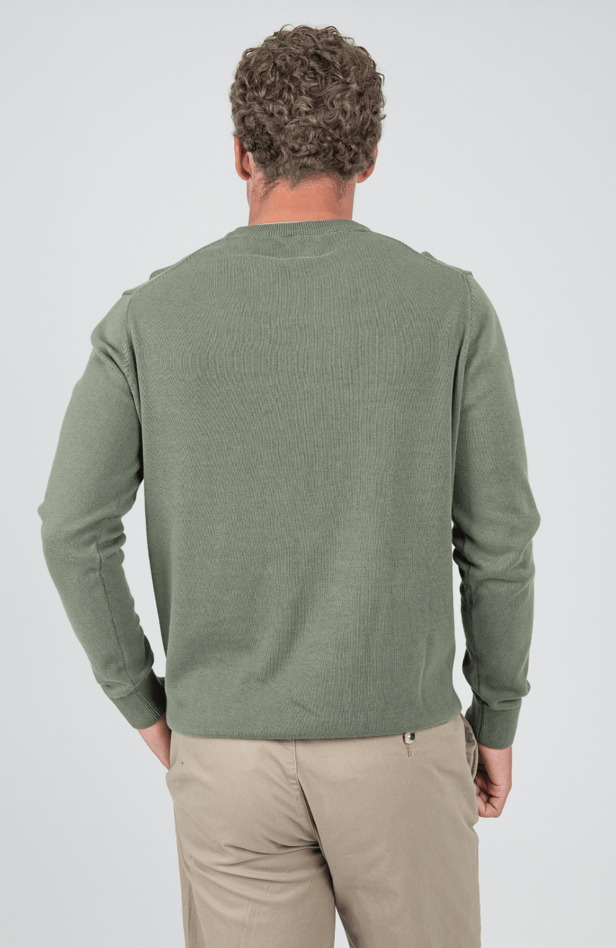 Crew Neck knit - Olive Night