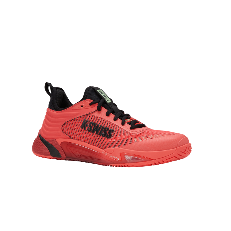 K-Swiss Hypercourt Pinnacle tennis shoe in Neon Lava β front view