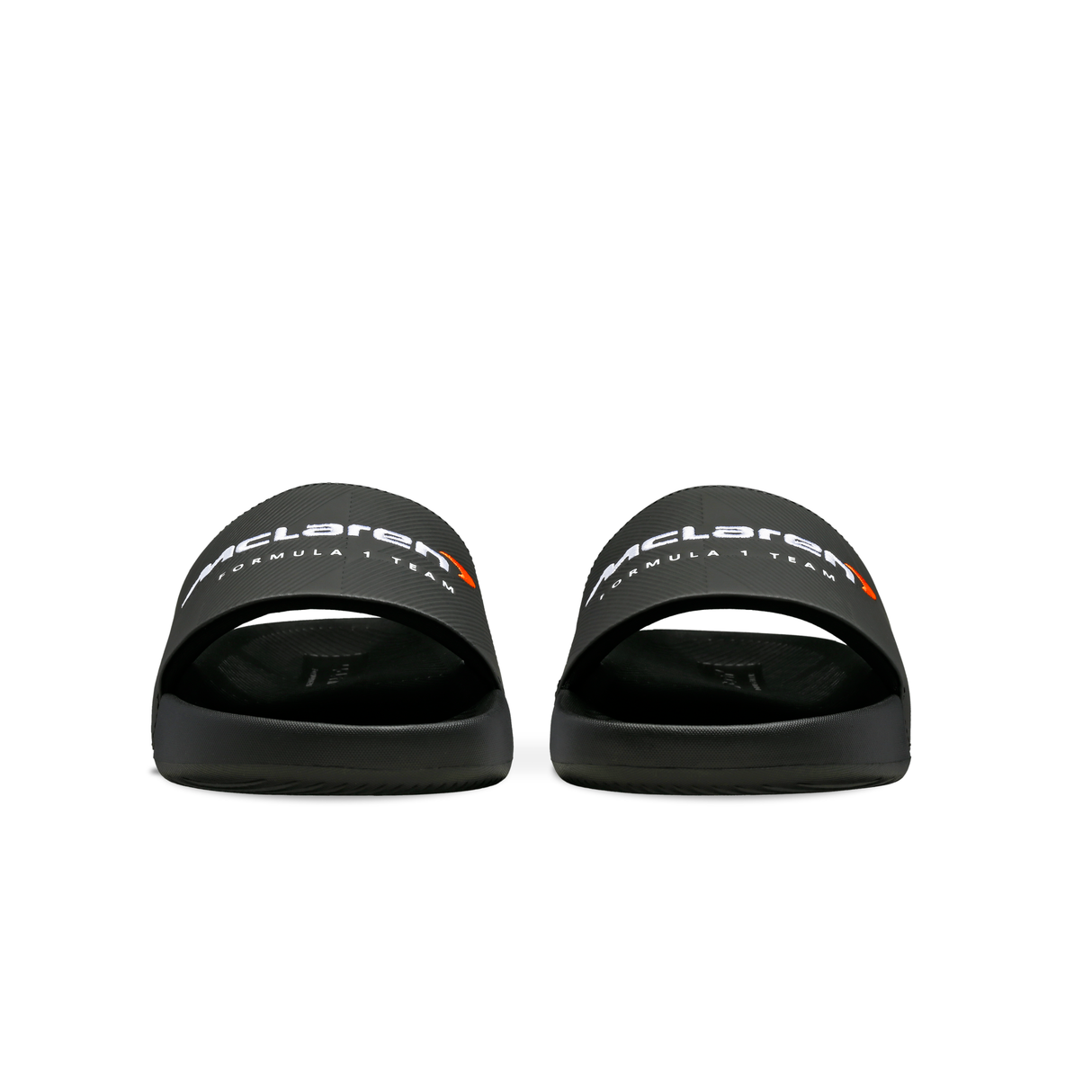 K-Swiss x McLaren Black Slide Sandals - Front Face View