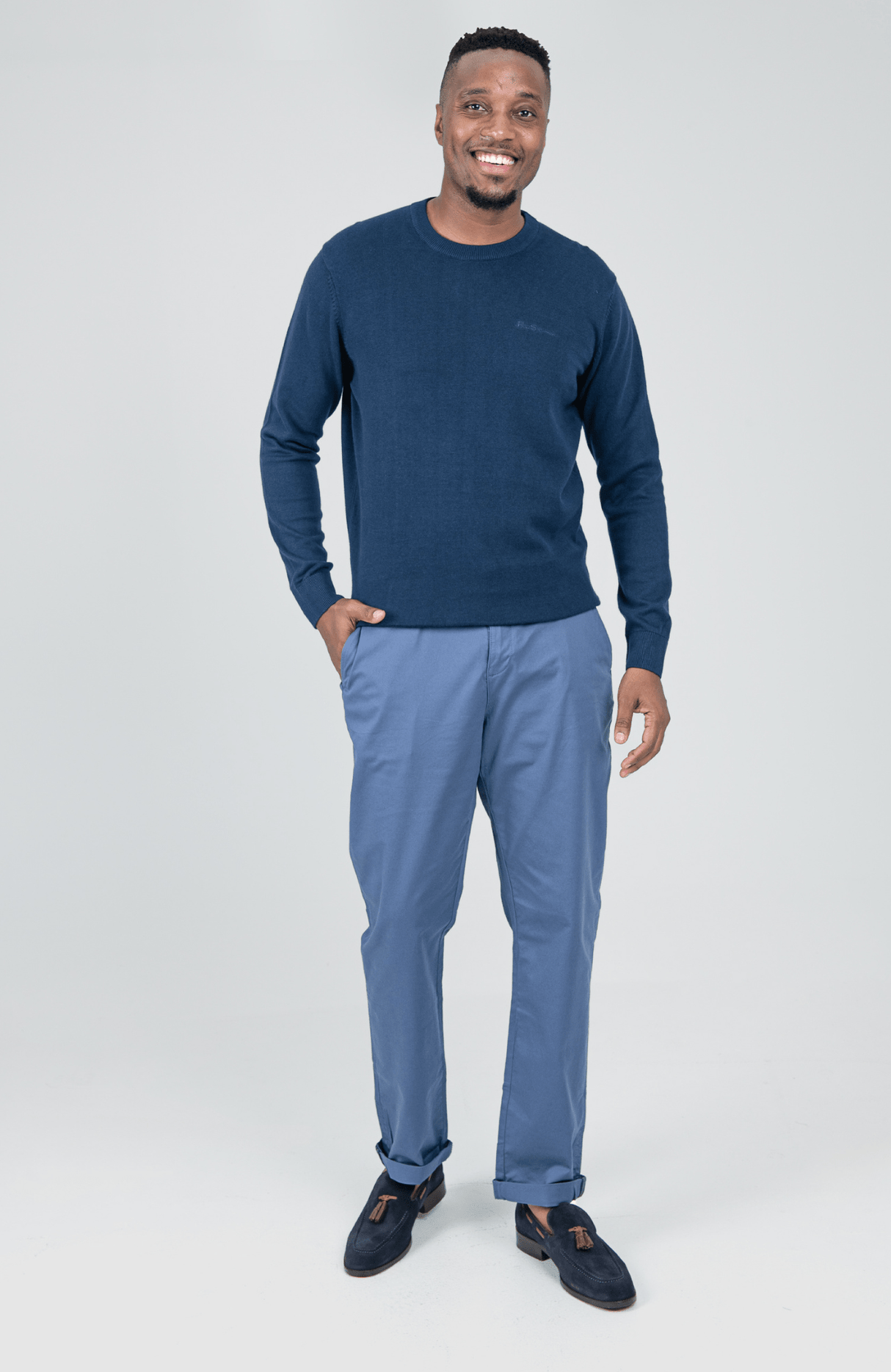 Crew Neck knit - Navy