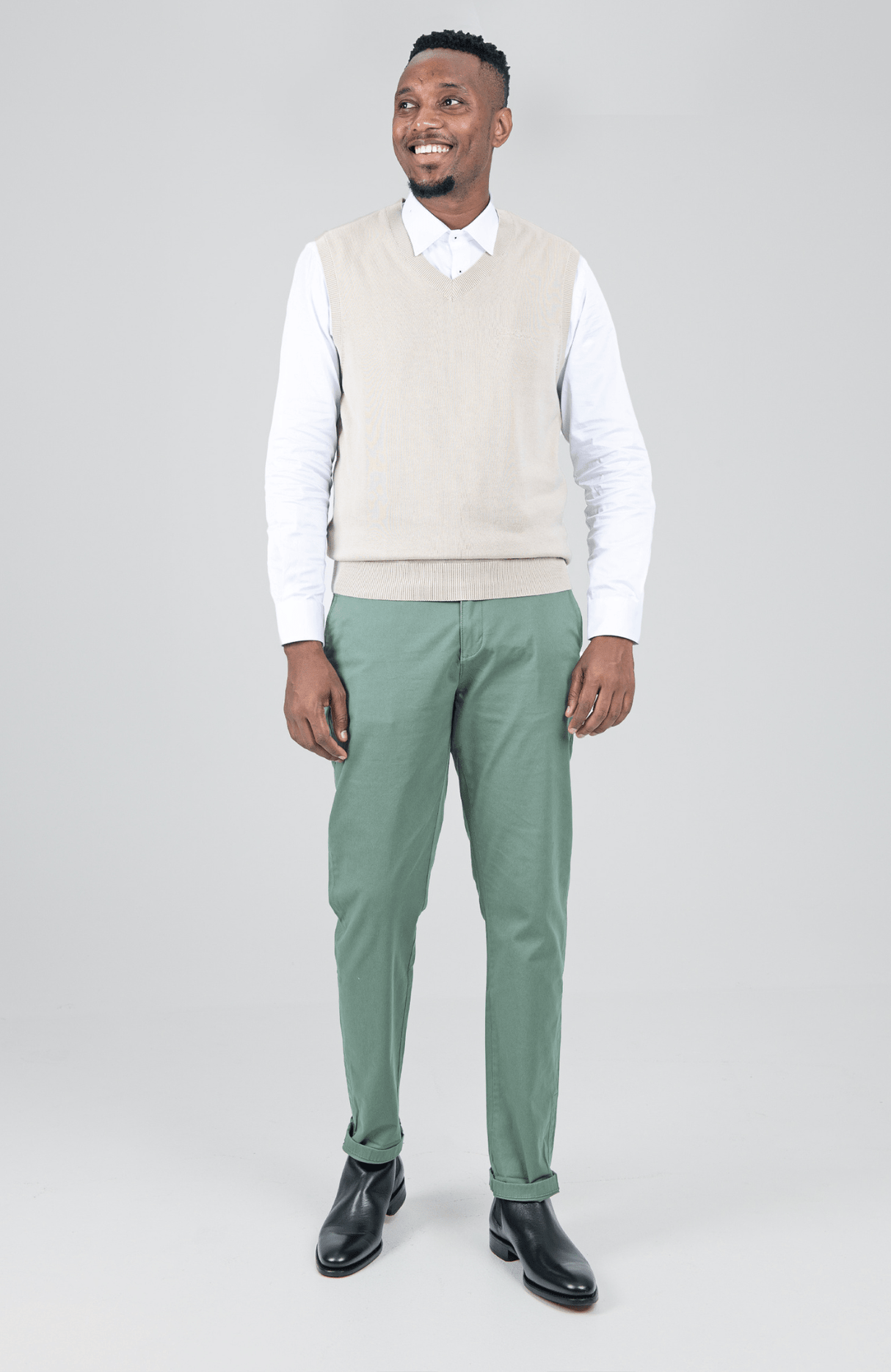 Sleeveless Knit Pullover - Sustained Grey