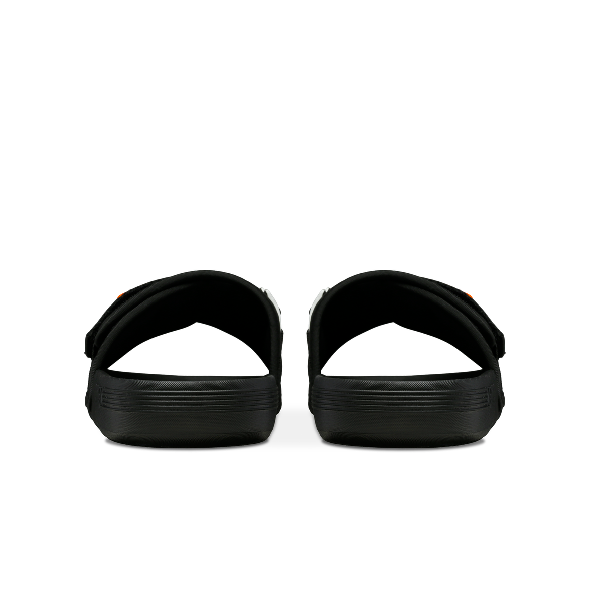 K-Swiss Strap Sandal X McLaren Black Papaya - Pair Back Heel View