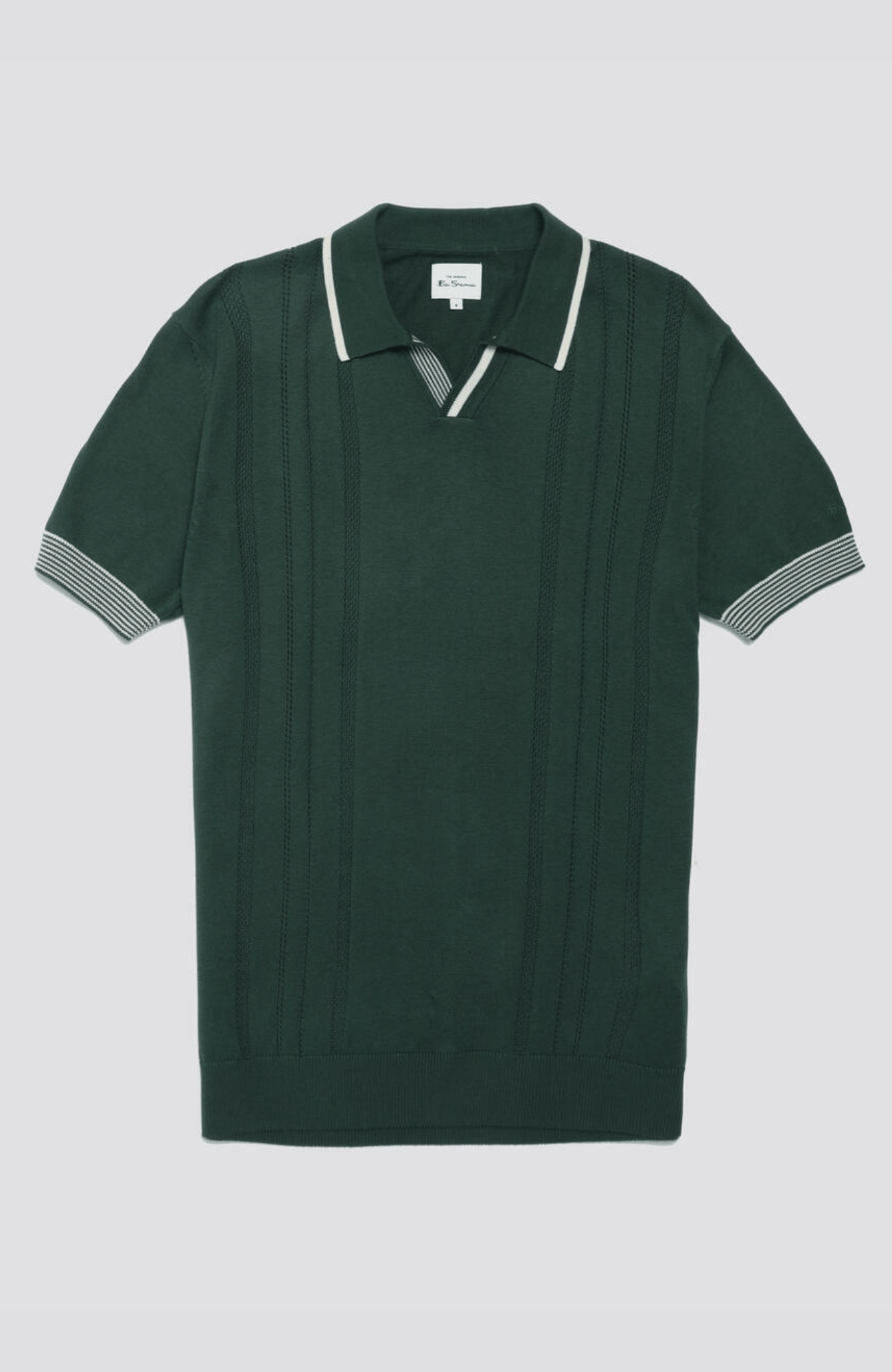 OPEN NECK POLO - GREEN
