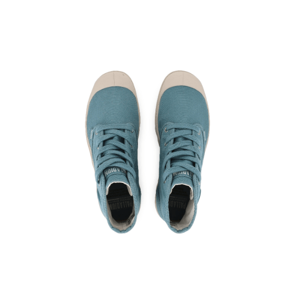 Pampa Hi Basalto boots pair - top-down view showing washed canvas upper and toe cap