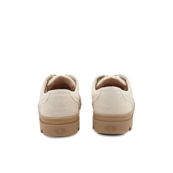 Palladium Dunelite Moc Cushion sneakers in Sahara - pair back view showing heel tab detail