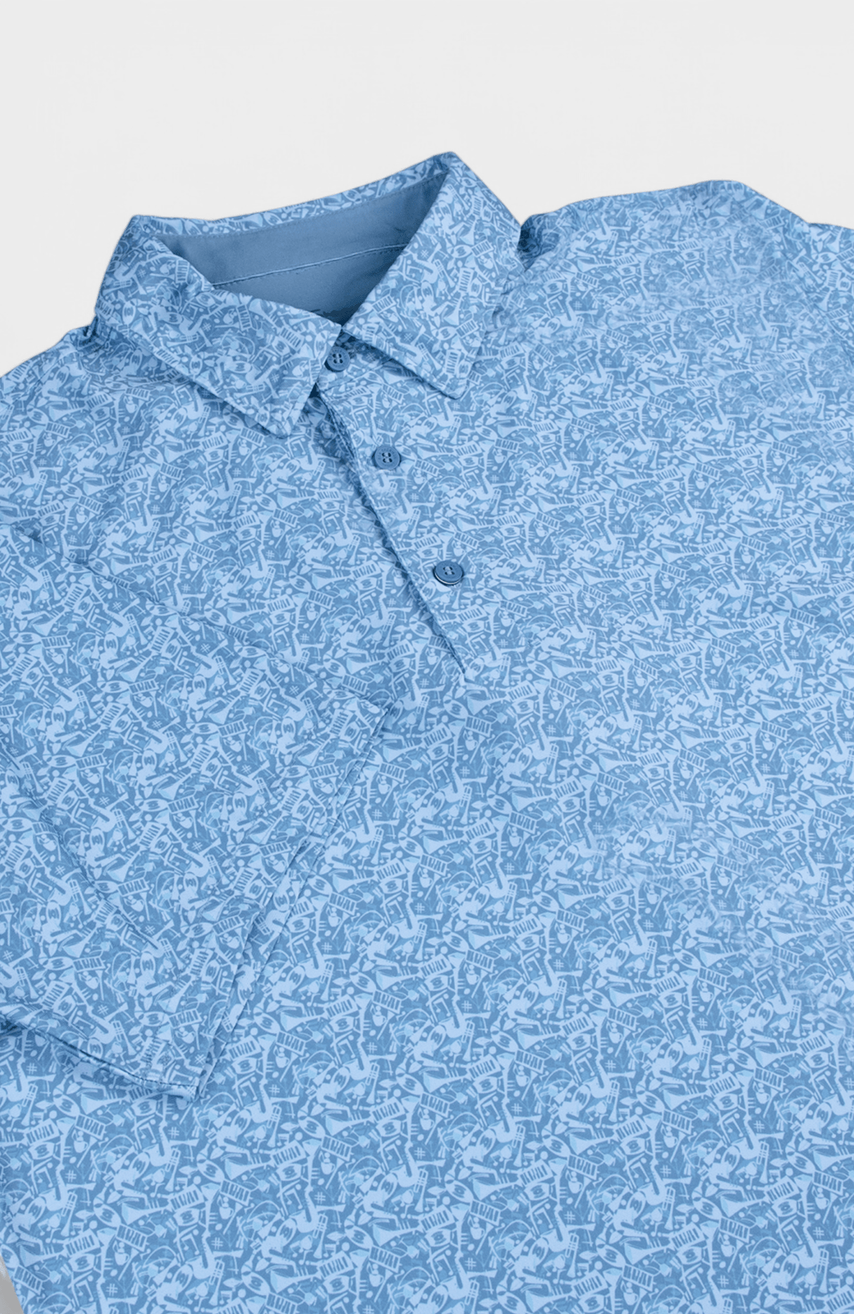 Jazz Cafe Polo SS Sports Fit - Light Blue