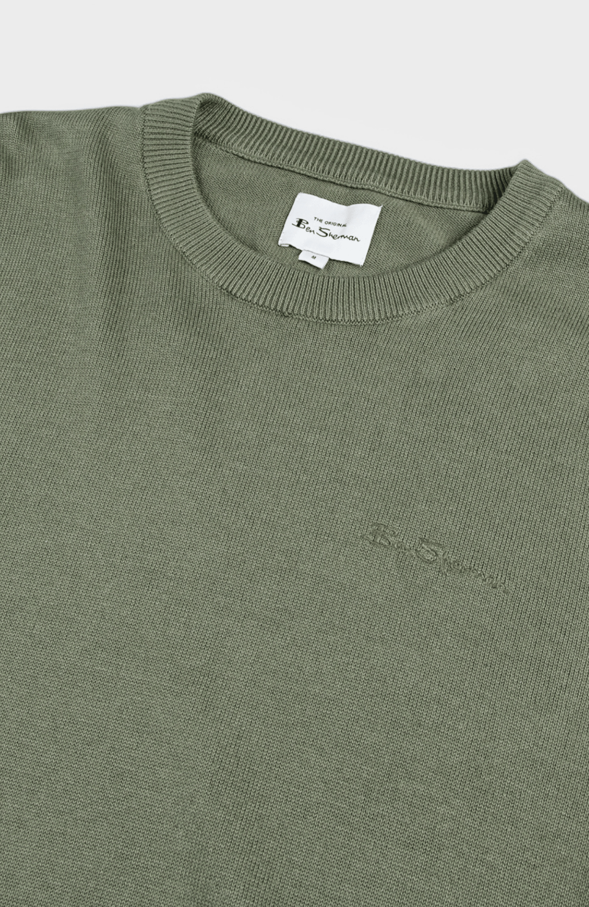 Ben Sherman olive green men’s sweater – smart casual knitwear in South Africa