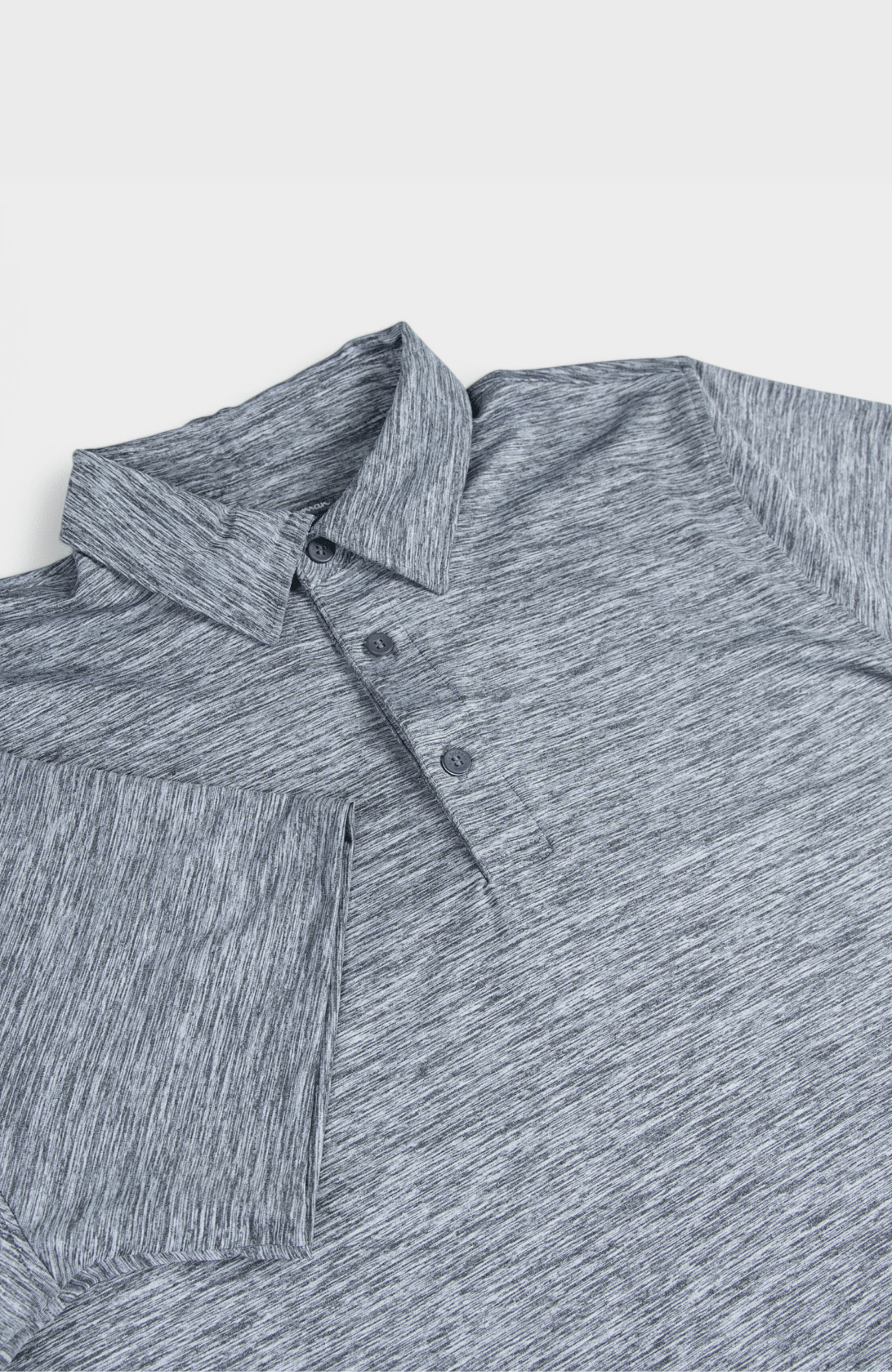 Heather Polo SS Sports Fit - Charcoal