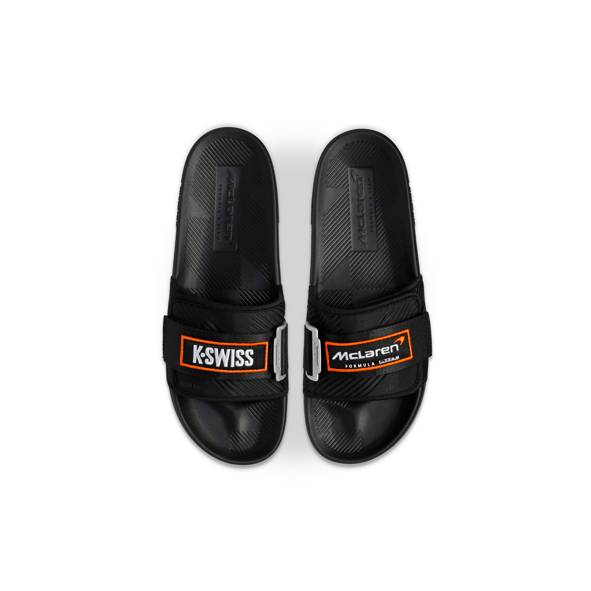 STRAP SANDAL X MCLAREN - BLACK / PAPAYA