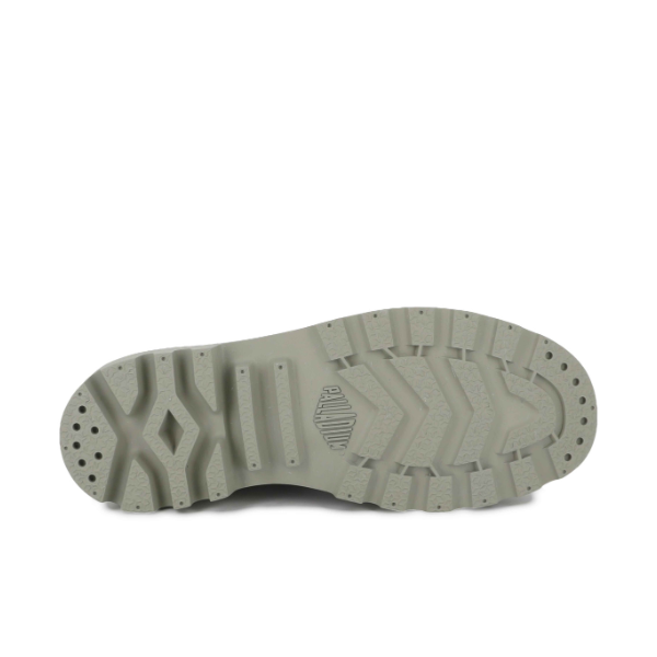 Palladium Pampa Hi Urban Layer boot in Abbey Stone - sole view showing tread pattern