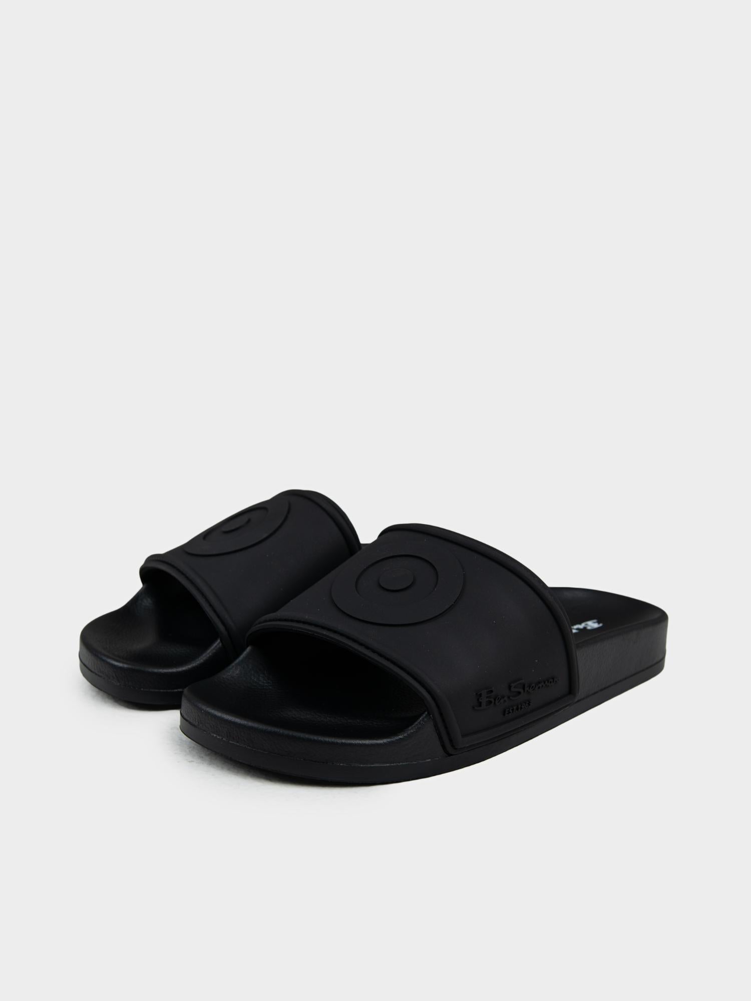 Target Embossed Slides - Black