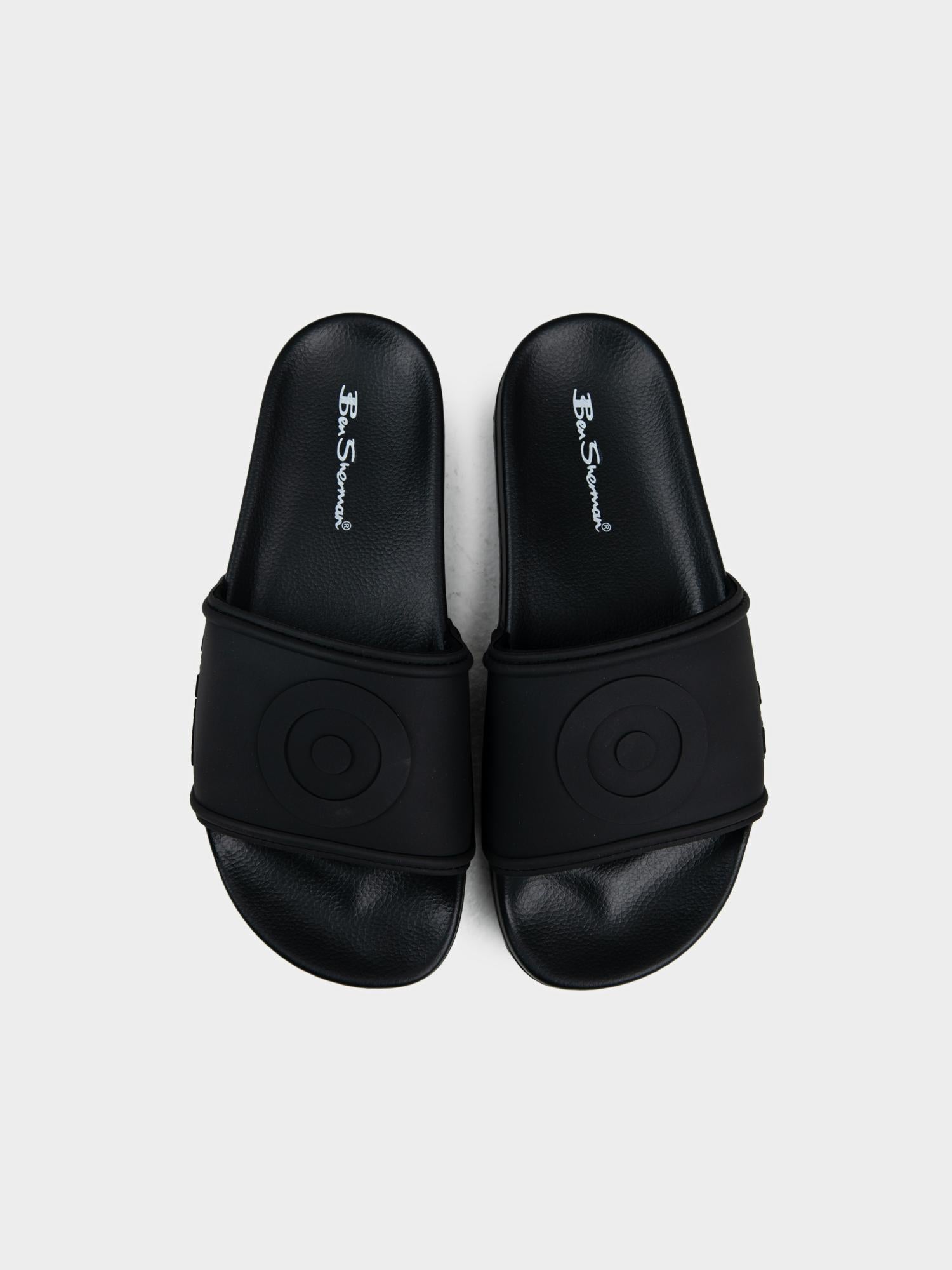 Target Embossed Slides - Black