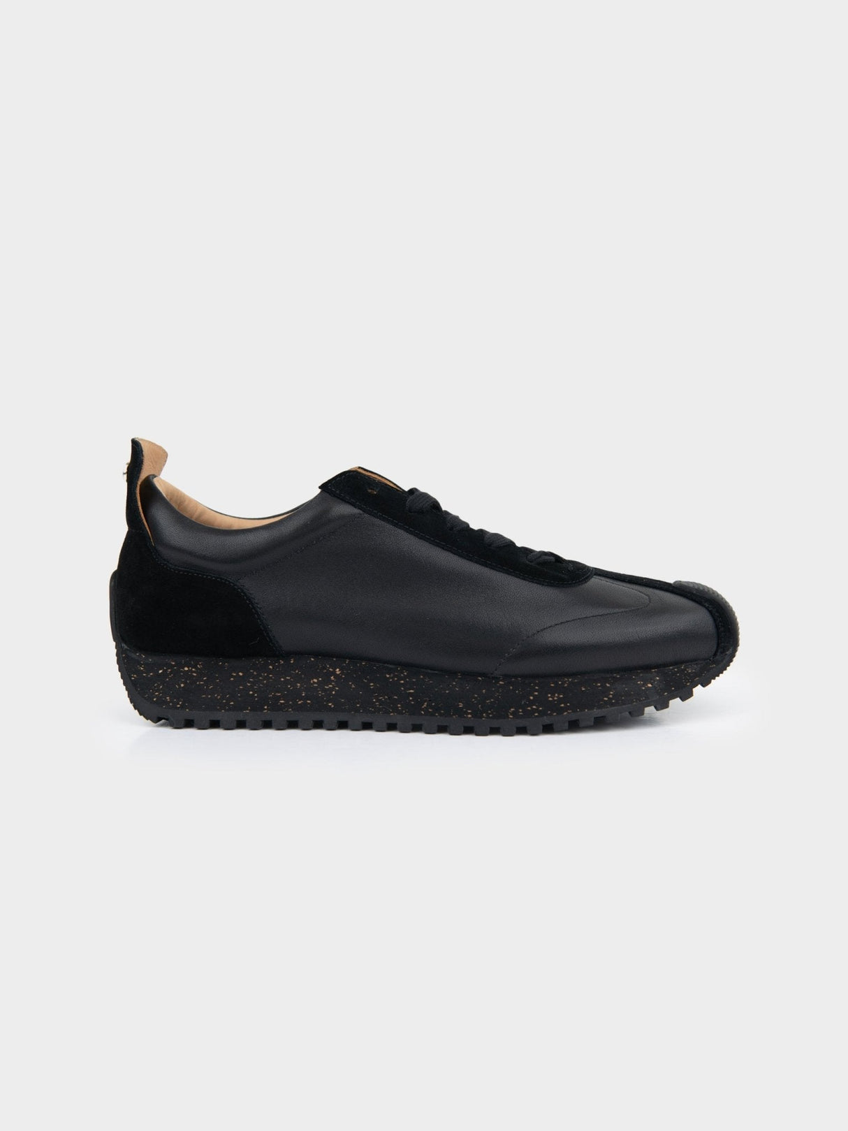 HENRY LEATHER SUEDE LACE UP - Black