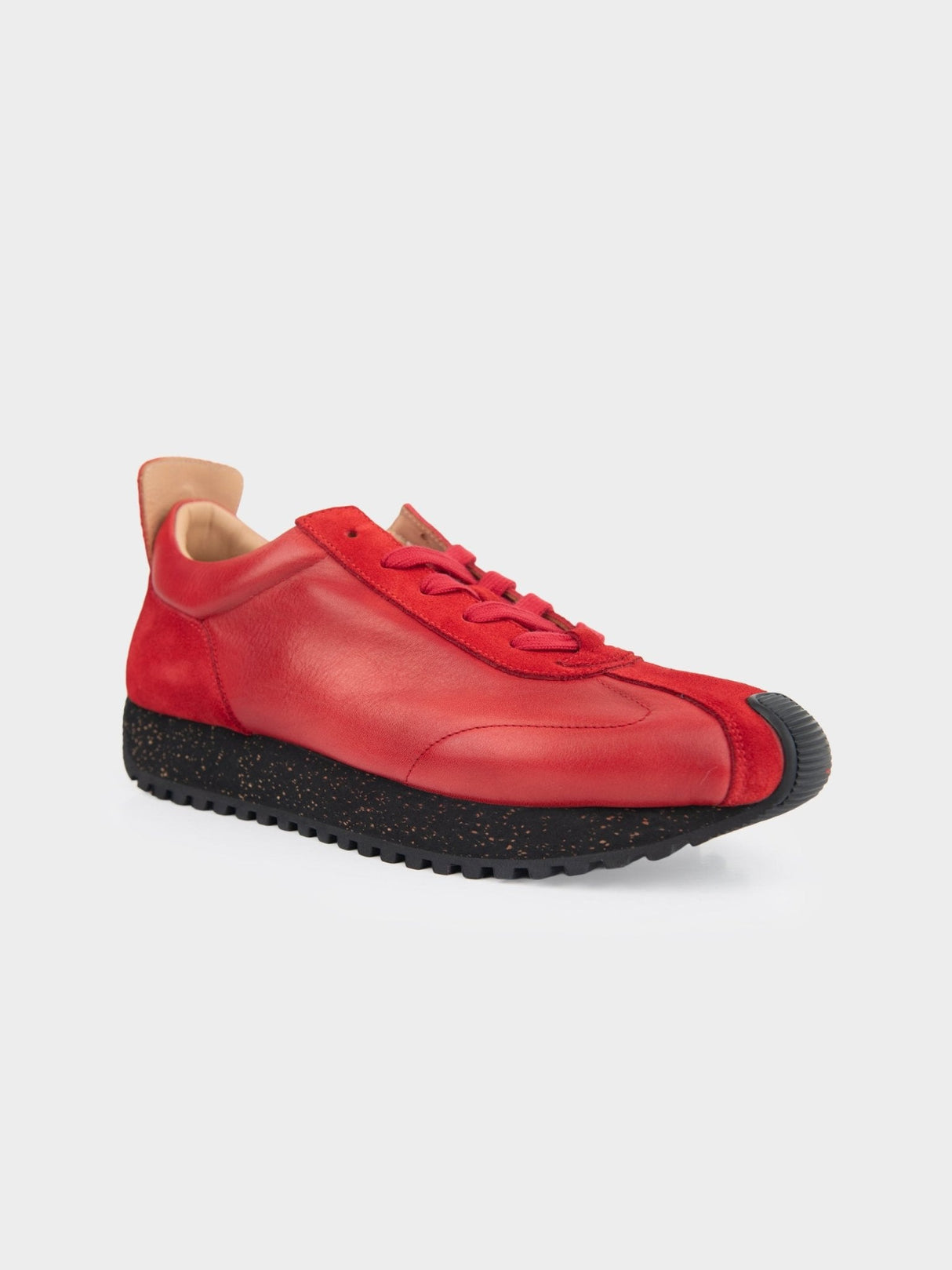 HENRY LEATHER SUEDE LACE UP - Red