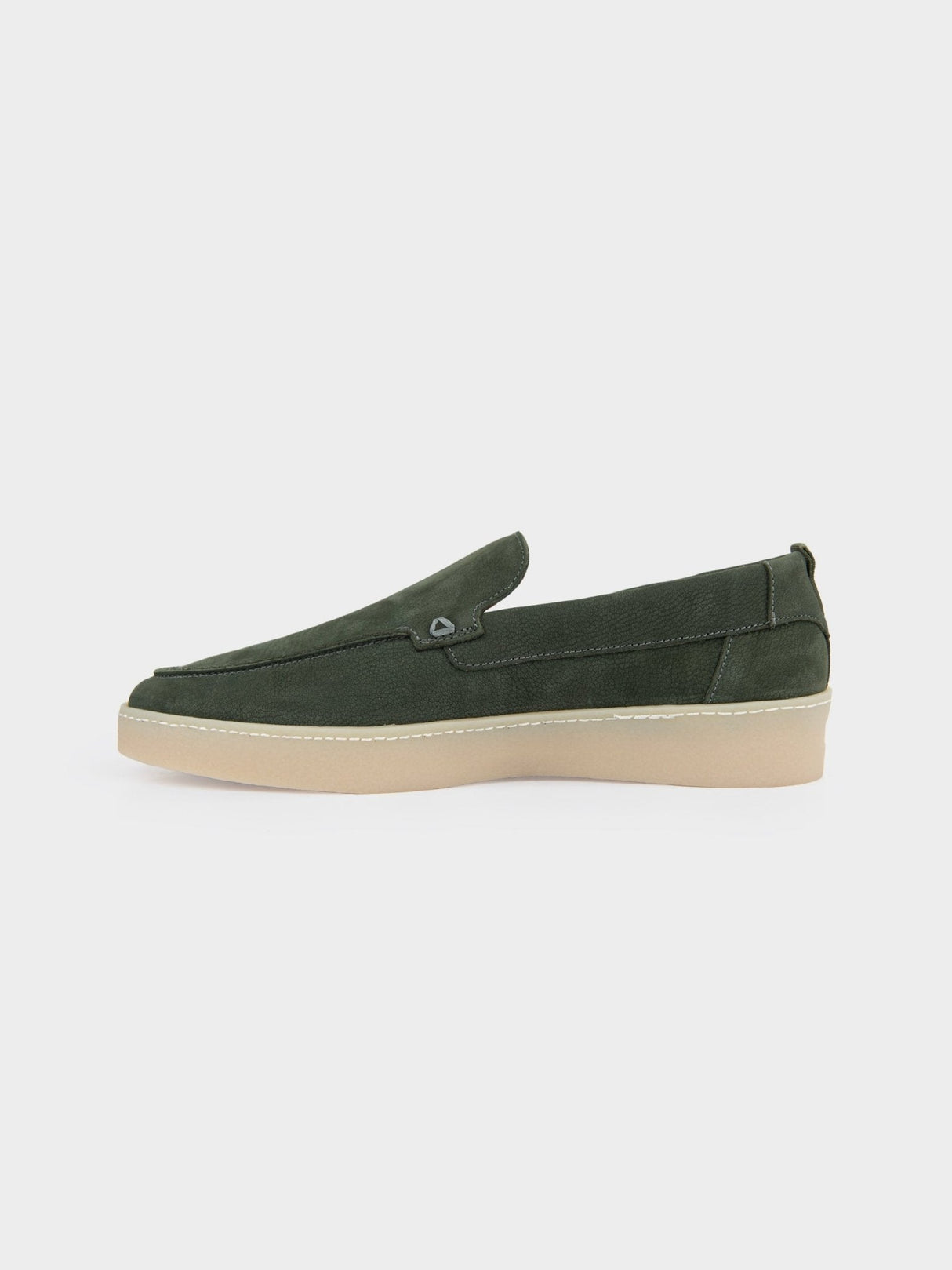 WILLIAM LEATHER SLIP ON - Olive
