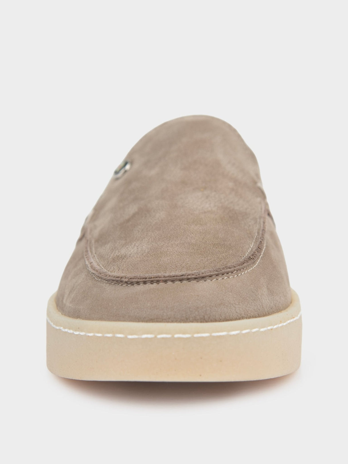 WILLIAM LEATHER SLIP ON - Taupe