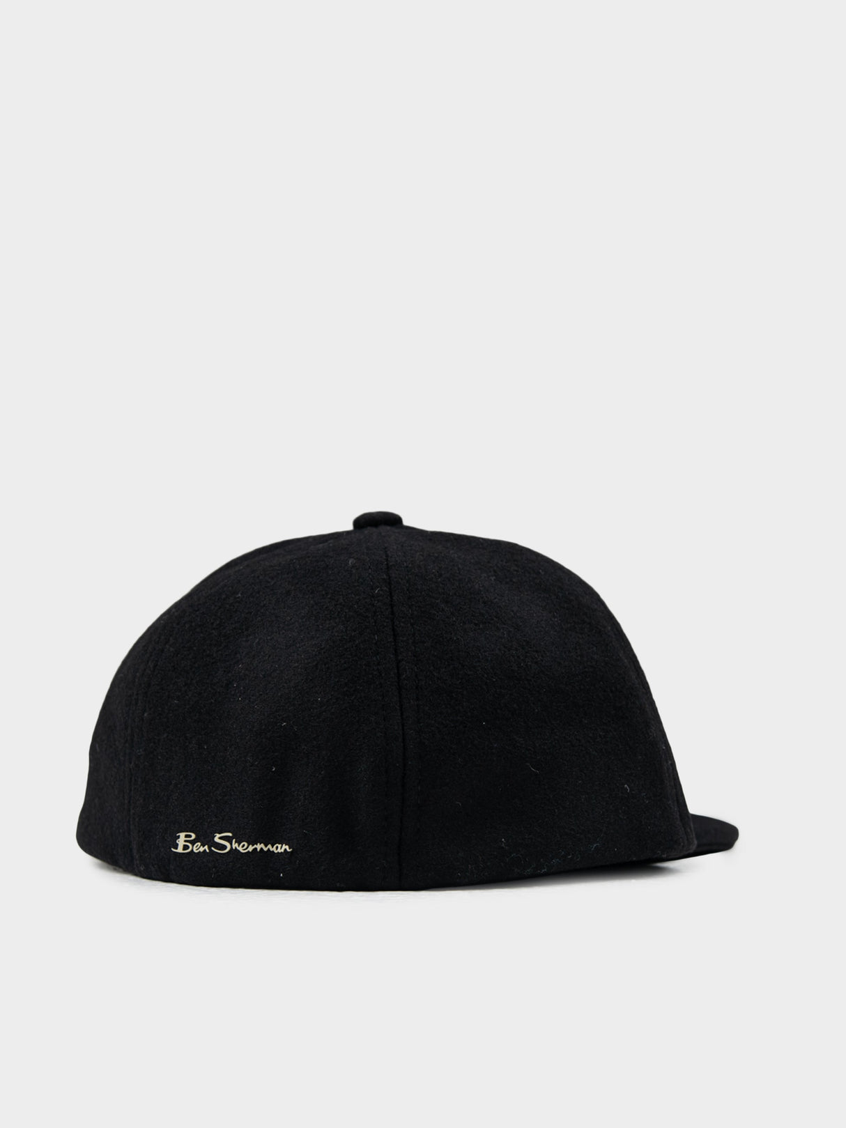 Preppy Wool Blend Cap - Black