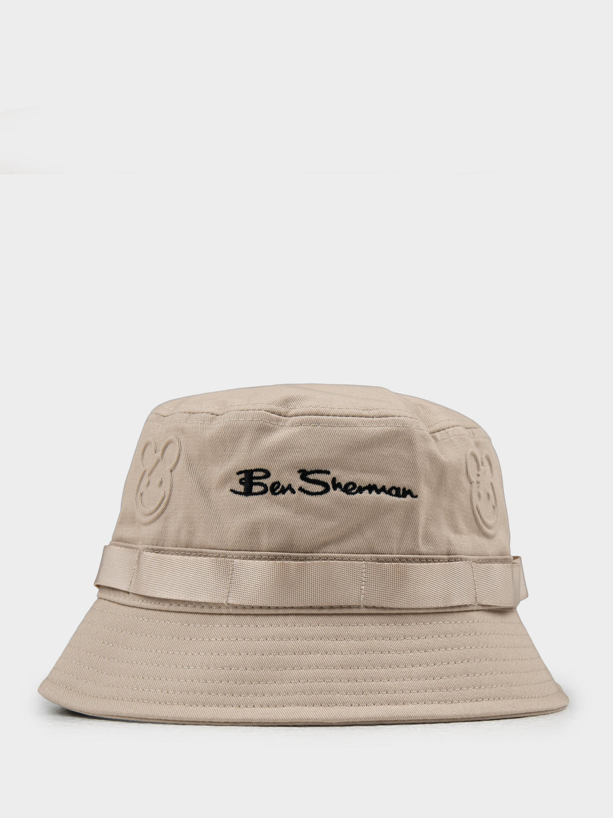 Bear Embossed Bucket Hat - Cornstalk