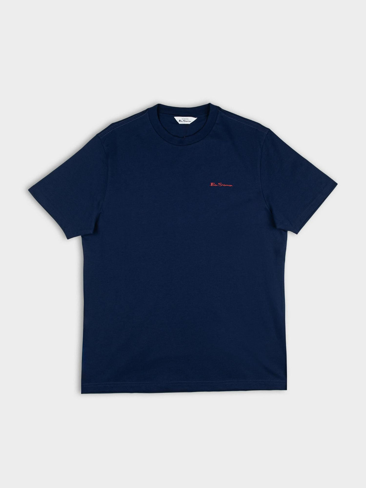 Ben Sherman New Port Navy T-Shirt - Classic crew neck tee with embroidered logo on chest