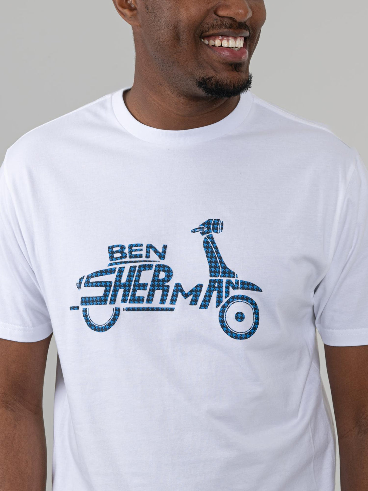 Brand Scooter Tee - White