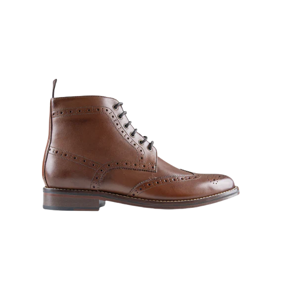 Brogue Boot - Tan
