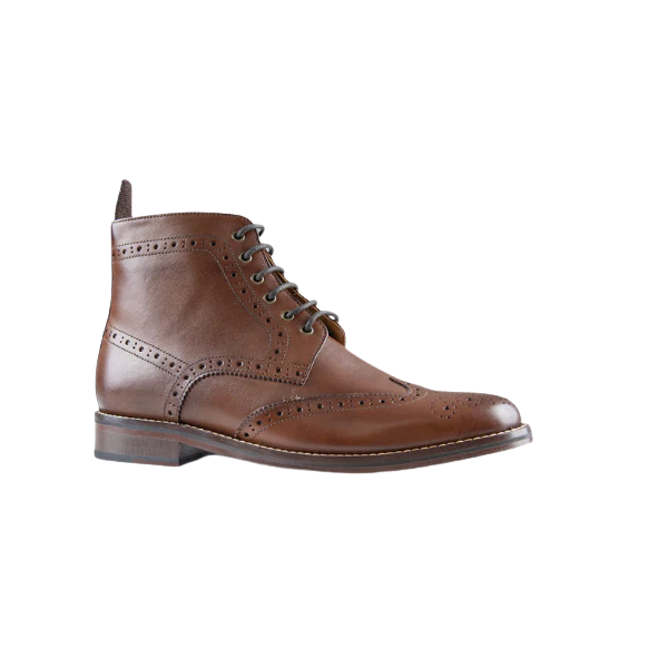 Brogue Boot - Tan