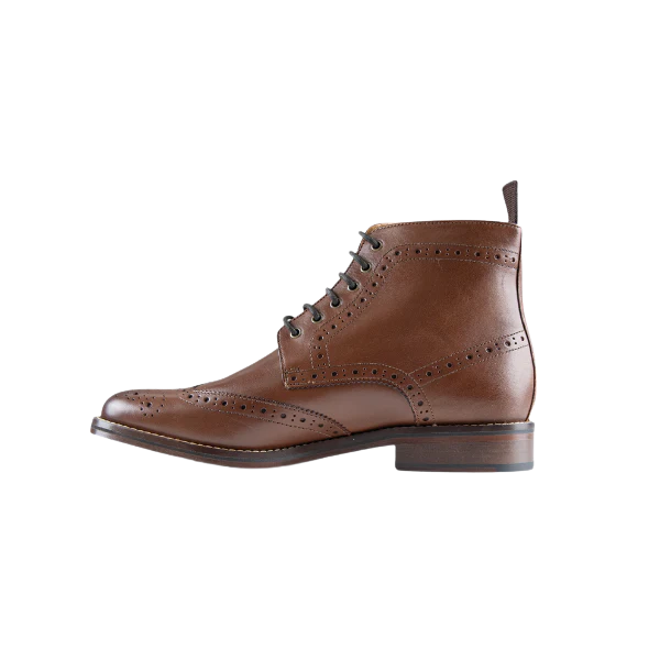Brogue Boot - Tan
