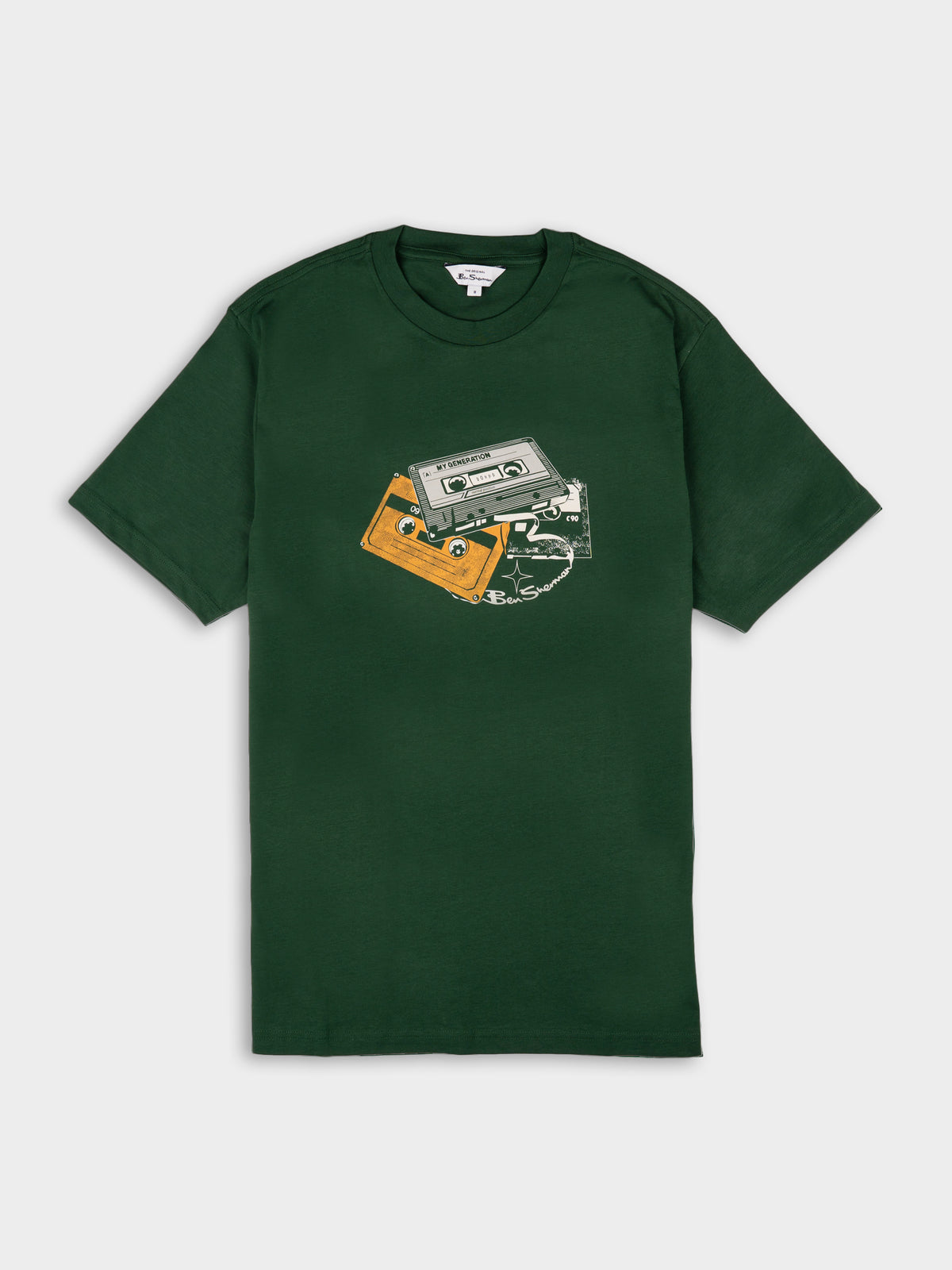 CASSETTE STACK TEE - FOREST GREEN