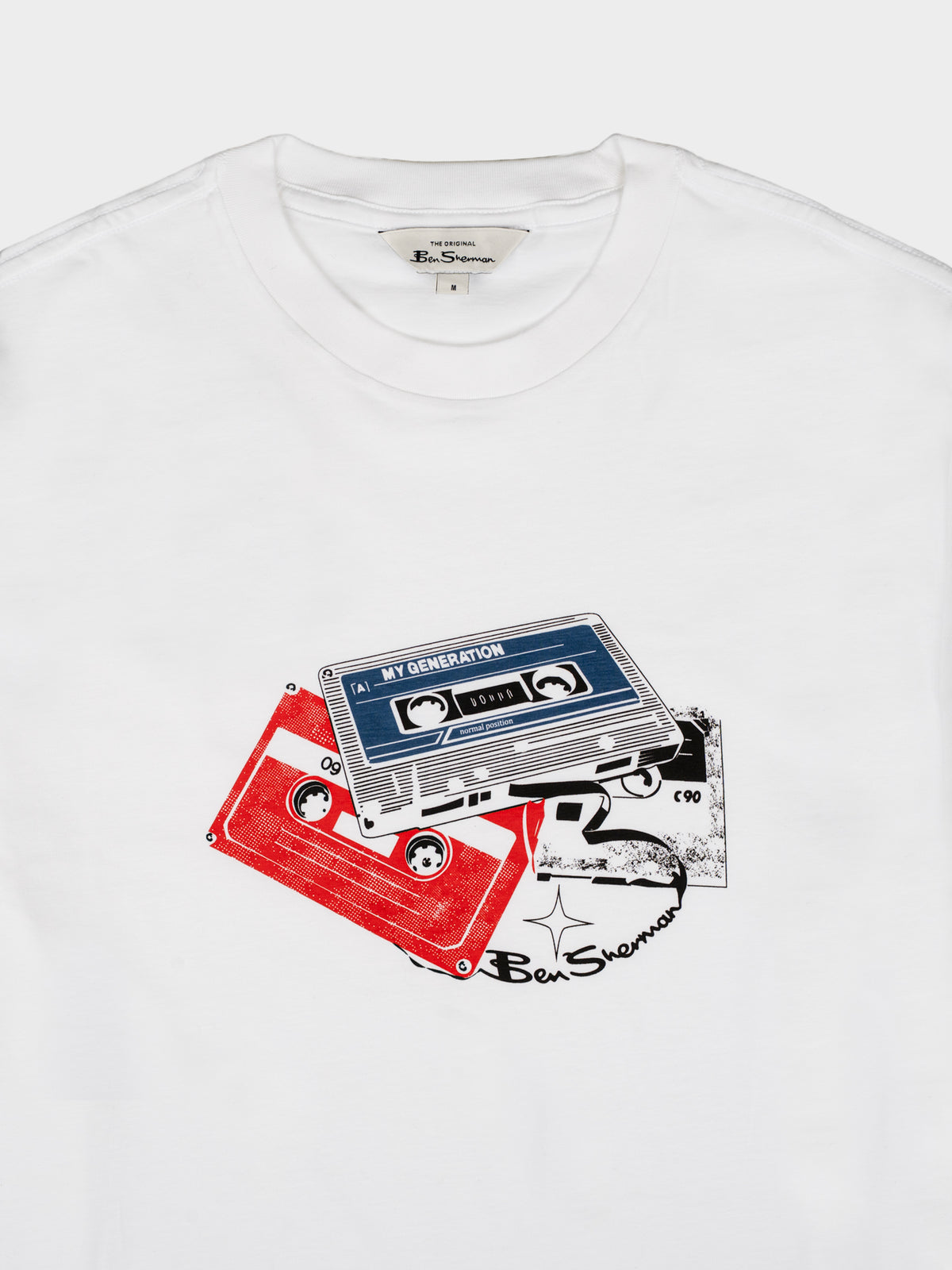 CASSETTE STACK TEE - WHITE