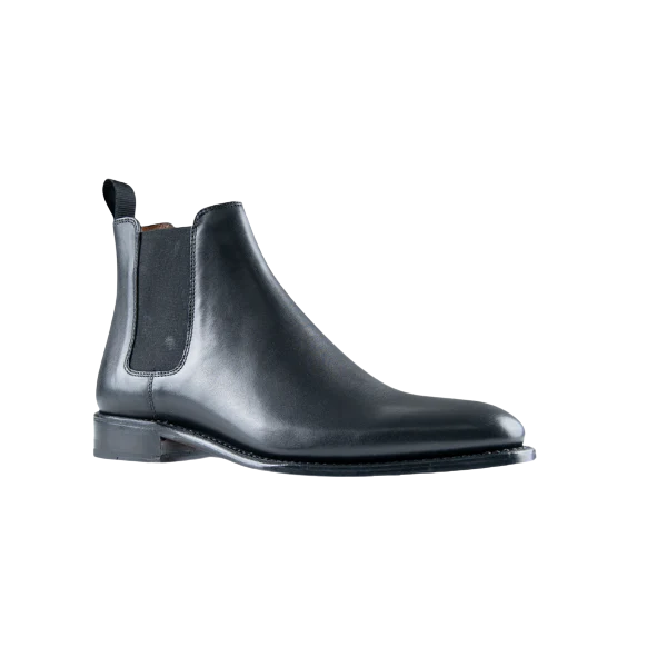 Charles Leather Boot - Black