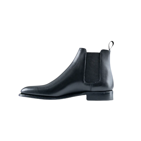 Charles Leather Boot - Black