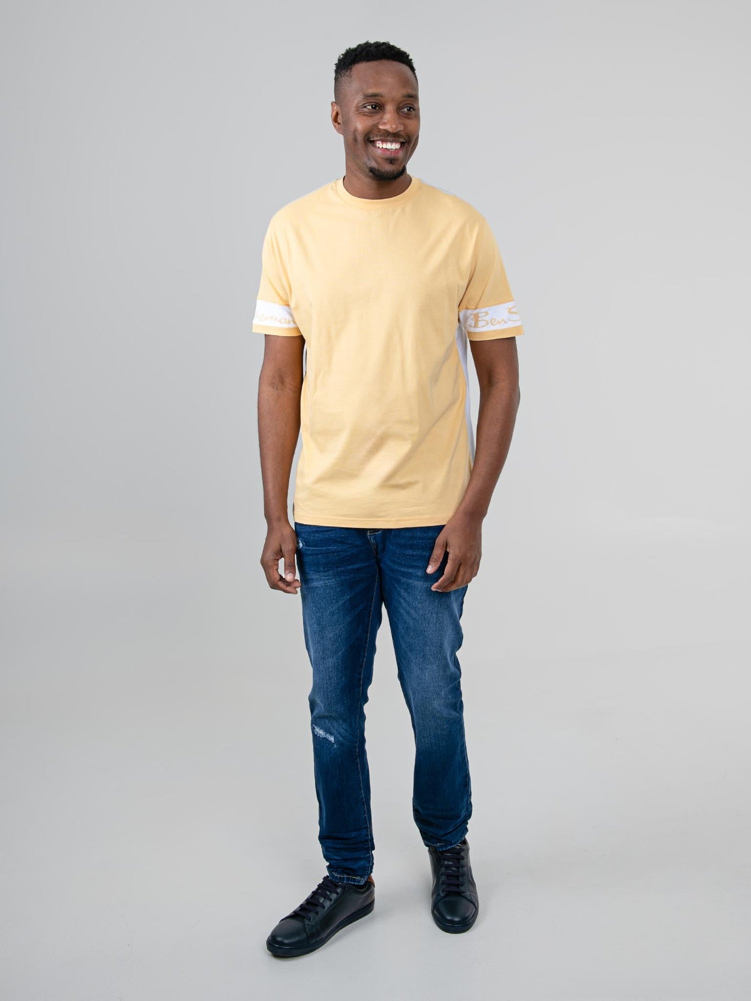 Color Block Tee - New Wheat