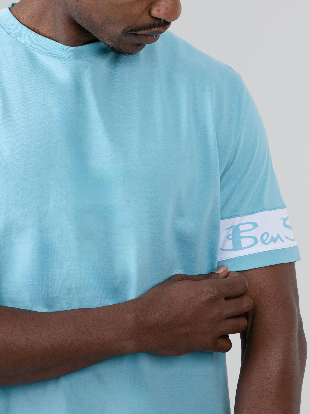 Color Block Tee - Retro Blue