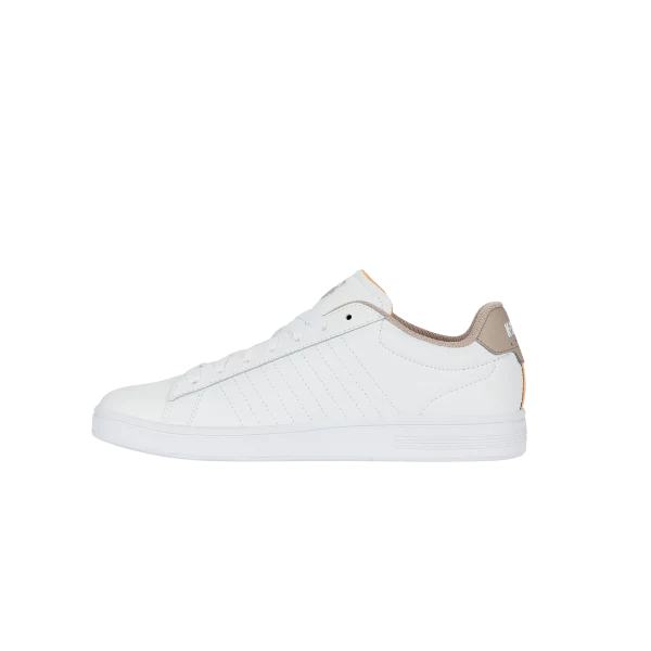 Court Shield II - White / Taupe / Jurassic Gold