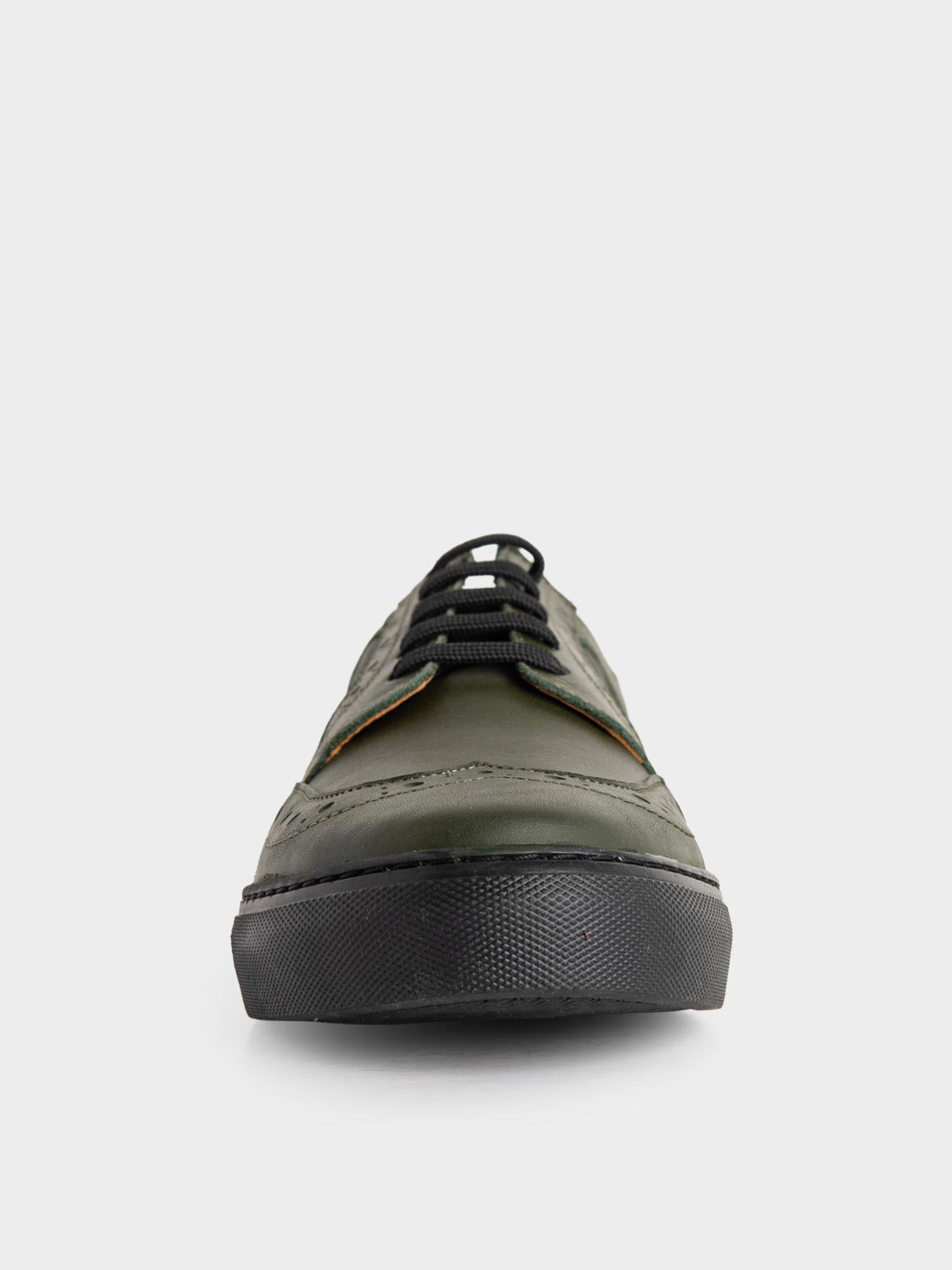 B Leather Brogue  - Moss