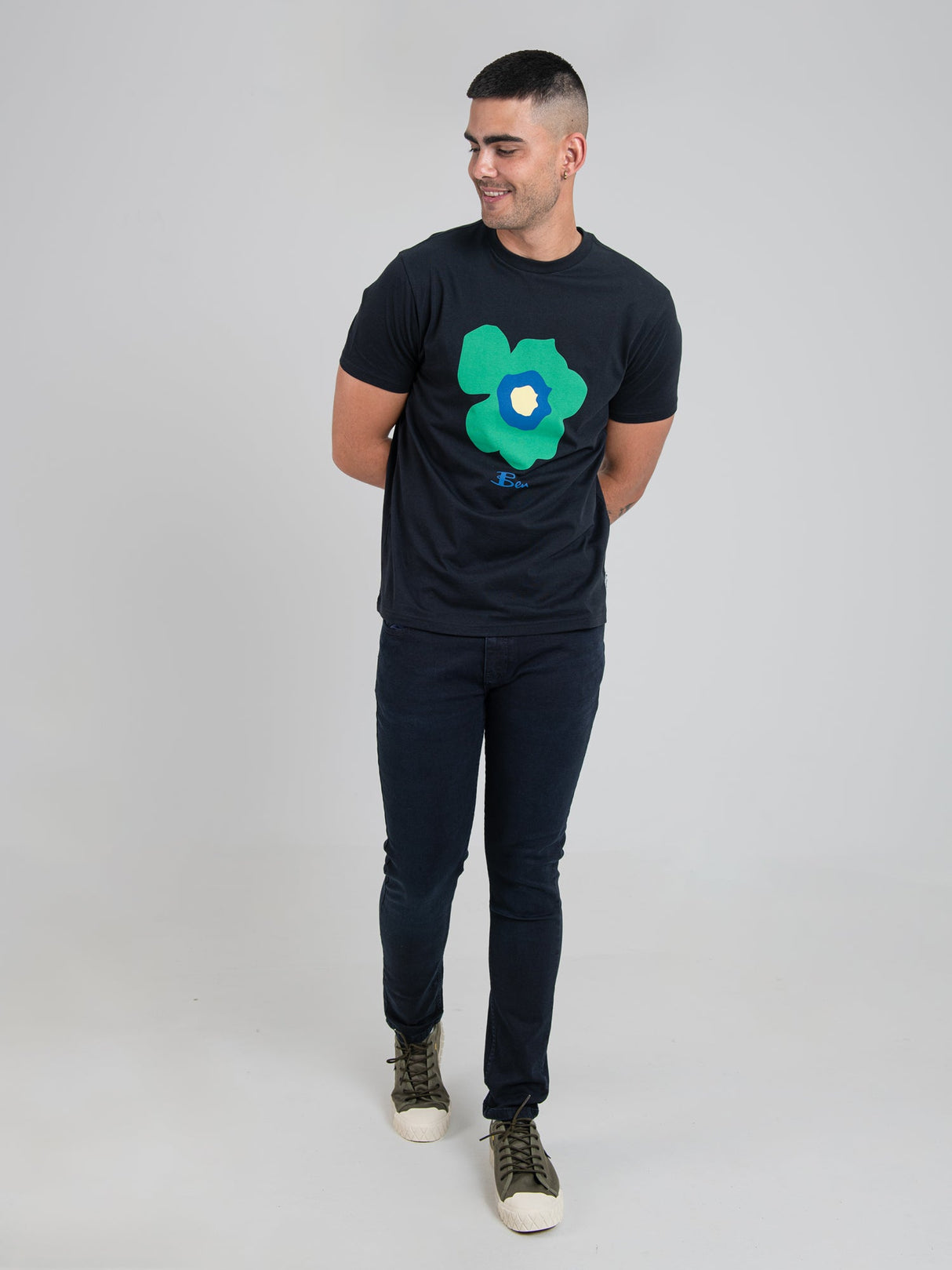 Deconstructed Target Tee - Black