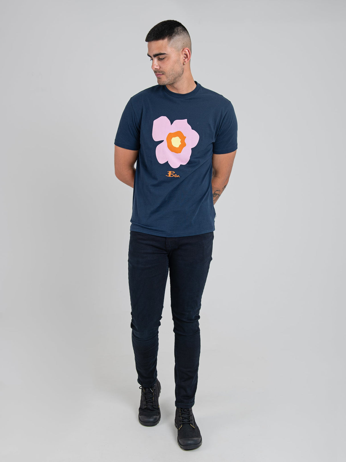 Deconstructed Target Tee - Navy