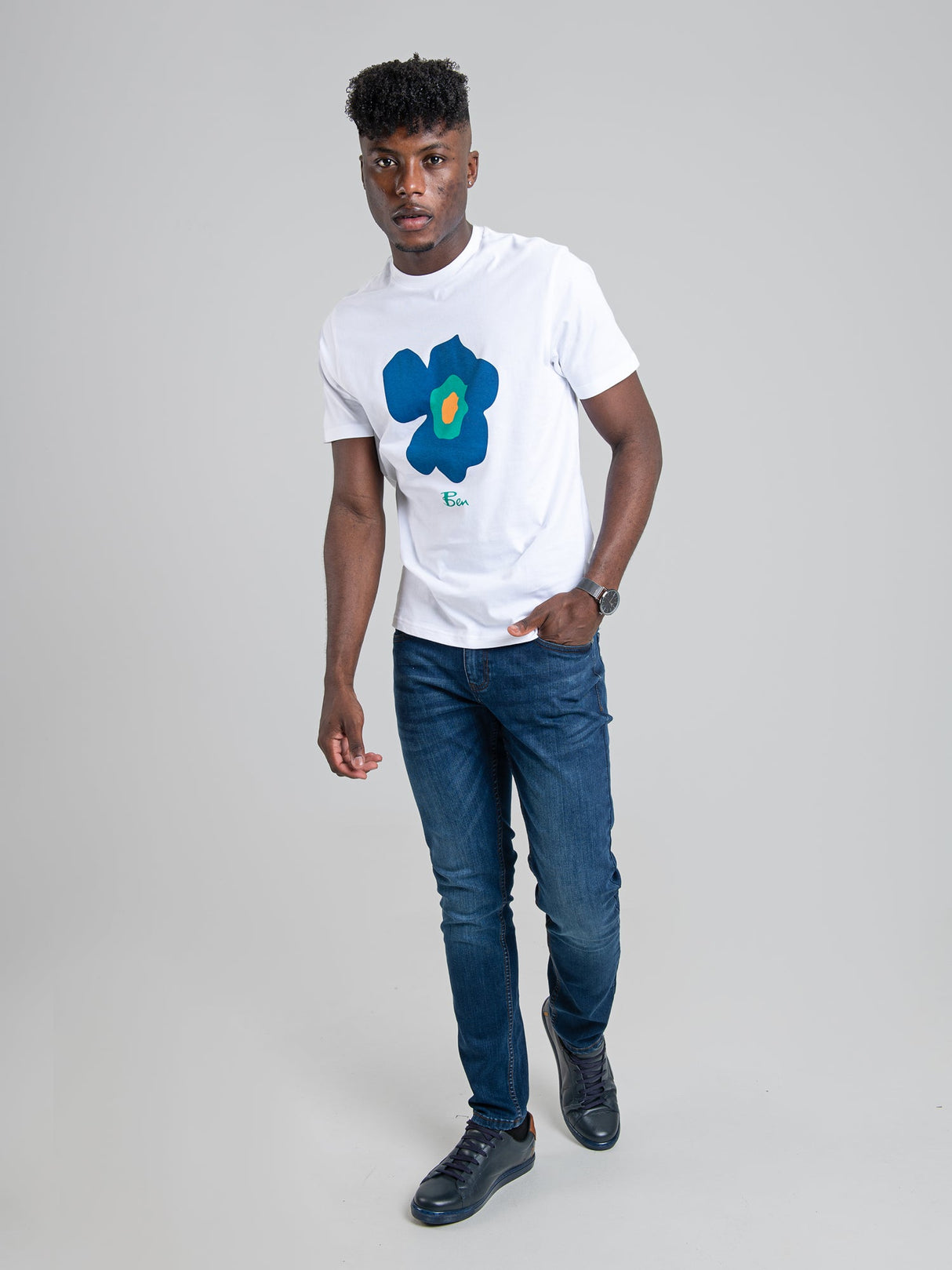 Deconstructed Target Tee - White