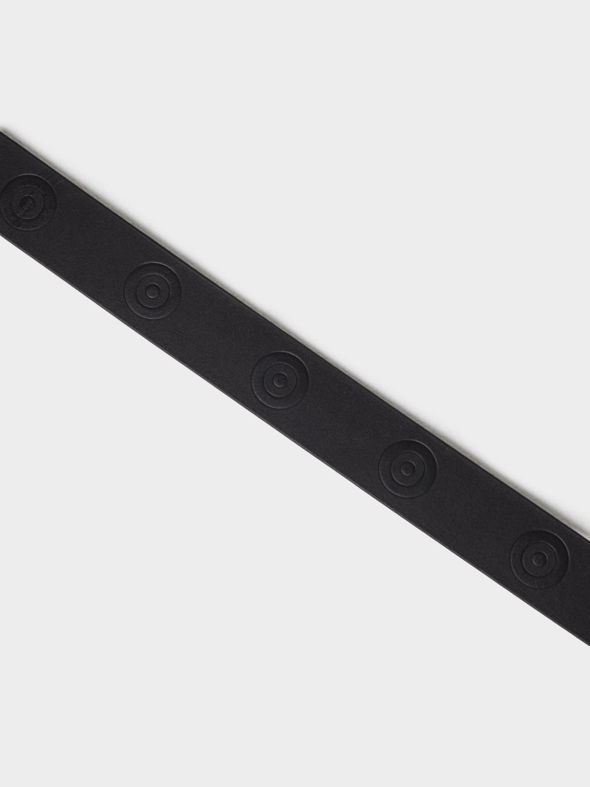 TARGET EMBOSS LEATHER BELT BLACK