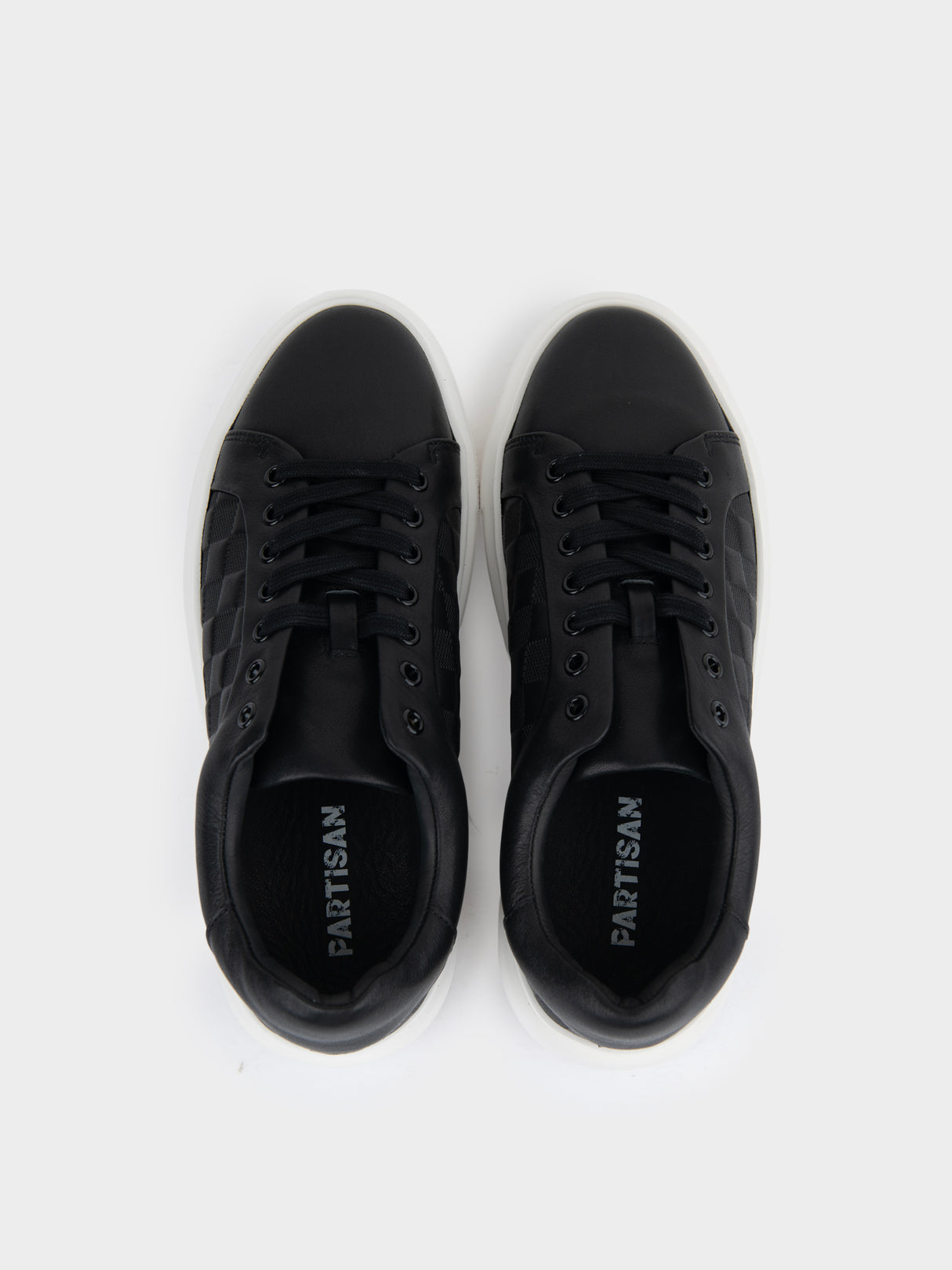 LOUIS LEATHER SNEAKER - BLACK