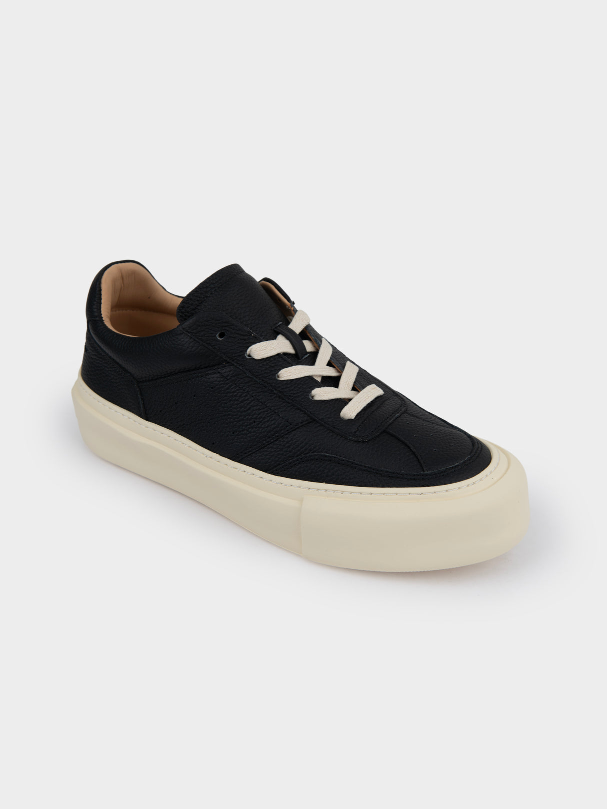 Partisan Dino Leather Sneakers - Black