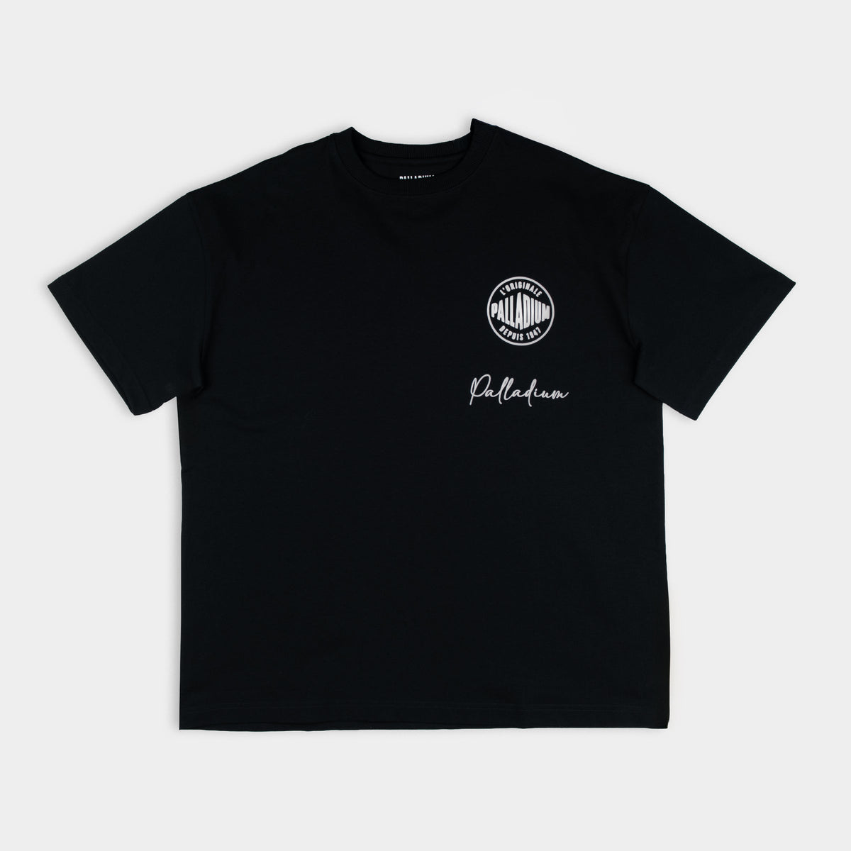 Signature Oversized Black T Shirt Partisan And Co 