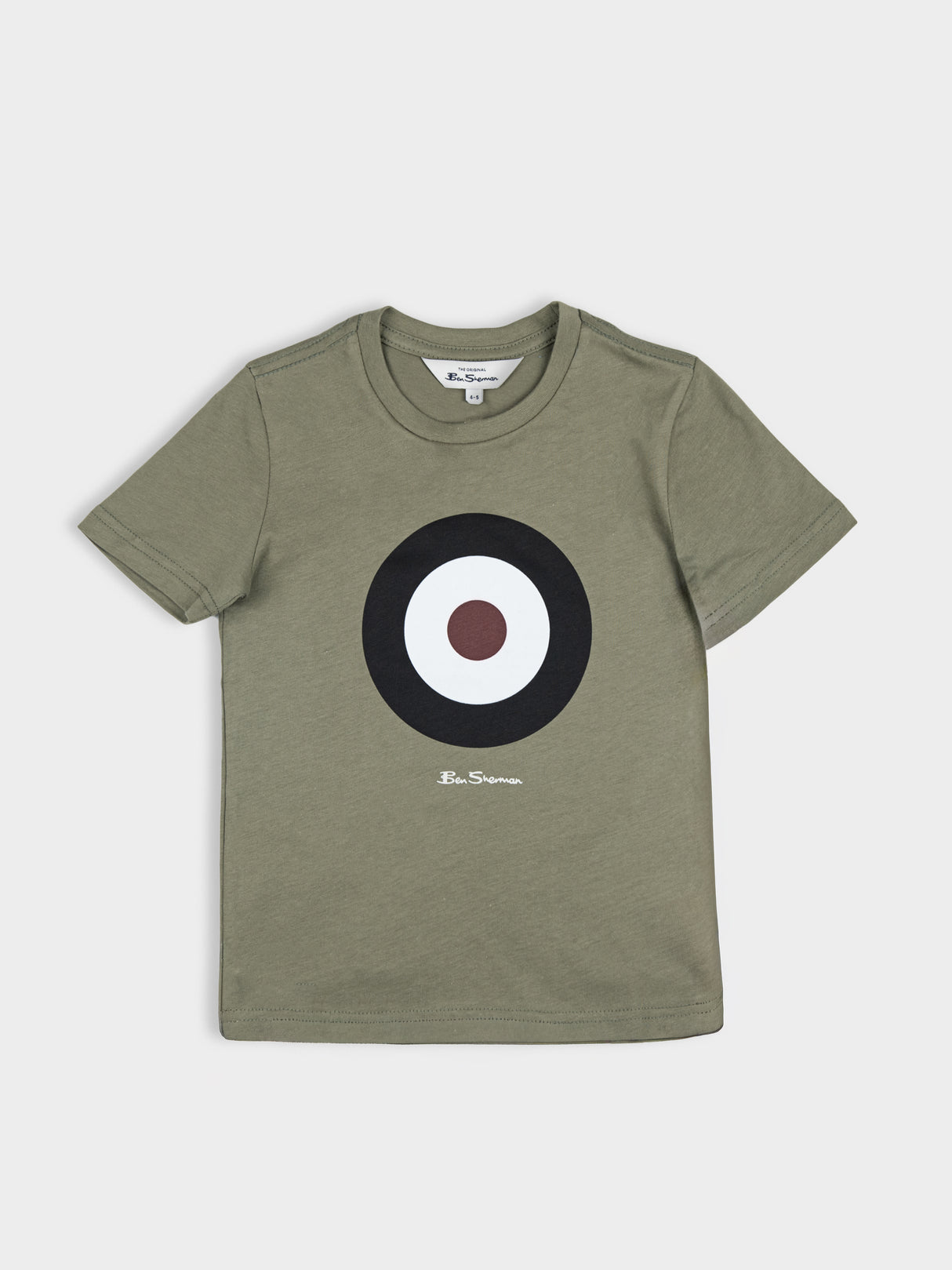 KIDS TARGET TEE SHIRT OLIVE