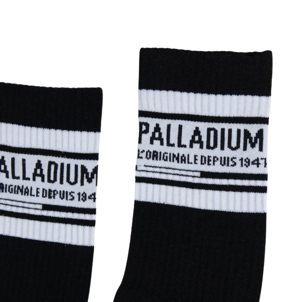 PALLADIUM STRIPE SOCKS - BLACK